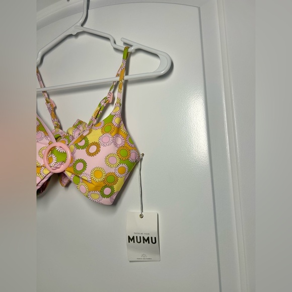 Show Me Your Mumu Del Ray Good Vibes Only Bikini Top Size medium - Picture 4 of 9